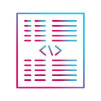 Piece of Code Vector Icon