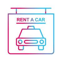 Rent a Car Vector Icon