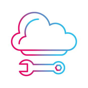 Cloud Computing Vector Icon