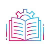 Open Book Vector Icon