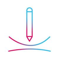 Draw Curve Vector Icon