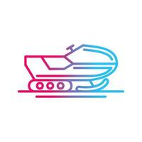 Snowmobile Vector Icon