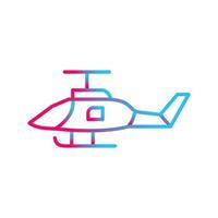 Military Helicopter Vector Icon