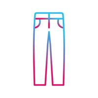 icono de vector de pantalones de hombre