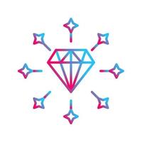 icono de vector de diamante