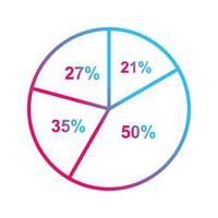 Pie Chart Vector Icon