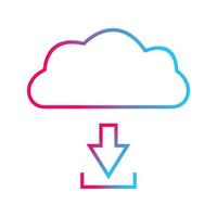 Download from Cloud Vector Icon