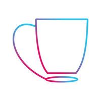 icono de vector de taza de café