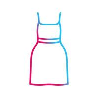 Cocktail Dress Vector Icon