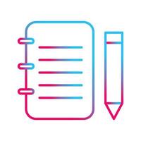 Unique Notepad Vector Icon