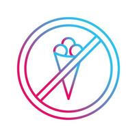 No Icecream Vector Icon