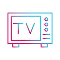 icono de vector de tv