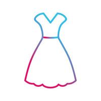 icono de vector de vestido de mujer