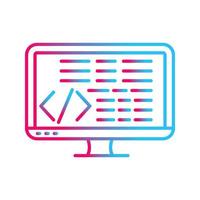 icono de vector de codificación