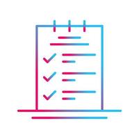 Booking CheckList Vector Icon