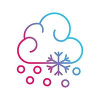 Snow Fall Vector Icon