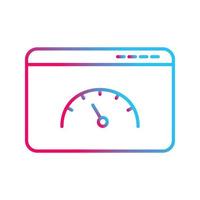 icono de vector de velocidad de página