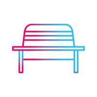 Garden Bench Vector Icon