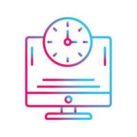 Online Time Vector Icon