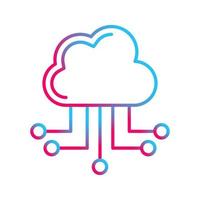 Cloud Computing Vector Icon