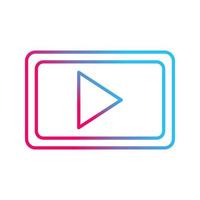 Unique Video Communication Vector Icon