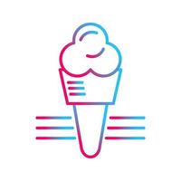 icono de vector de helado