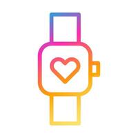 icono de reloj estilo degradado ilustración de san valentín elemento vectorial y símbolo perfecto. vector