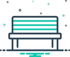 mix icon for bench vector