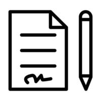 Signature Icon Design vector