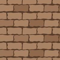 Bricked and pebbled surface for wall or ground seamless pattern vector