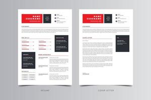 Resume Template, Professional Modern Resume Template, CV Template vector