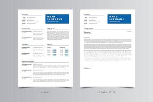 Resume Template, Professional Modern Resume Template, CV Template vector