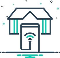 mix icon for smart home vector