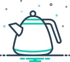 mix icon for kettle vector