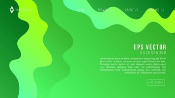 Abstract Green Paper Layer Cut Web Background. website template vector