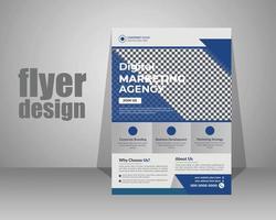 Corporate Business Flyer poster brochure design layout background, , vector template in A4 size - Vector