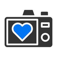 camera icon solid blue grey style valentine illustration vector element and symbol perfect.