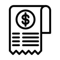 Bill Icon Design vector