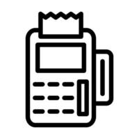 Pos Terminal Icon Design vector