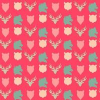 Wildlife seamless pattern vector