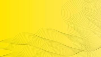 Abstract yellow lines background The design element shape. Concepts and ideas for technology, science, and medicine. Vector illustration