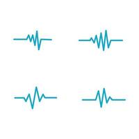 pulso de latido del corazón médico de salud vector