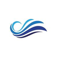 Water wave icon vector