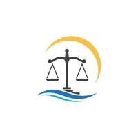 justice law Logo Template vector