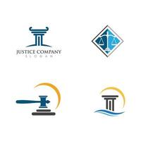 plantilla de logotipo de ley de justicia vector