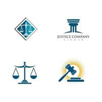 plantilla de logotipo de ley de justicia vector