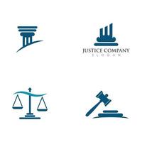 plantilla de logotipo de ley de justicia vector