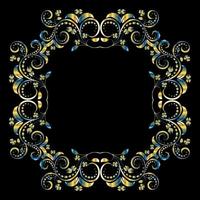 Decorative frames, Retro ornamental frame, Vintage rectangle ornaments and ornate border vector