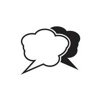 Speech bubble icon vector illustration