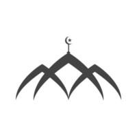 Diseño de ilustración de vector de icono musulmán